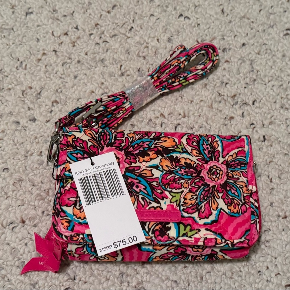 Vera Bradley 3-in-1 crossbody Sunburst Floral